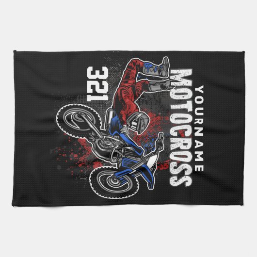 Persoonlijke Freestyle Motocross-racebeelden met F Theedoek (Horizontaal)