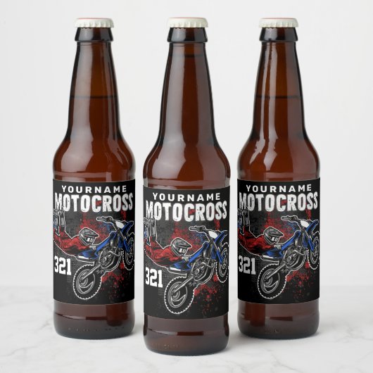 Persoonlijke Freestyle Motocross-racebeling FMX Tr Bier Etiket (Flessen)