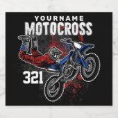 Persoonlijke Freestyle Motocross-racebeling FMX Tr Bier Etiket (Enkel label)