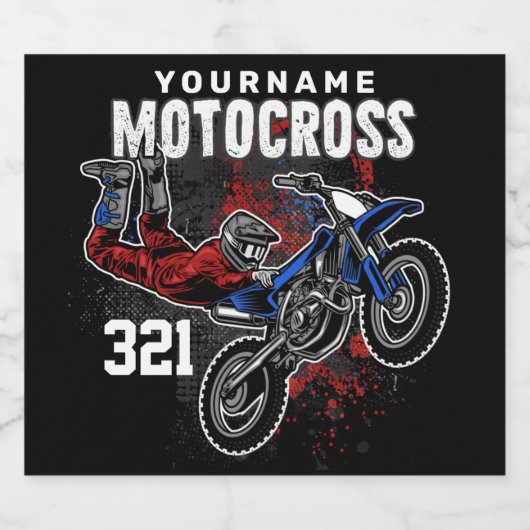 Persoonlijke Freestyle Motocross-racebeling FMX Tr Bier Etiket (Enkel label)