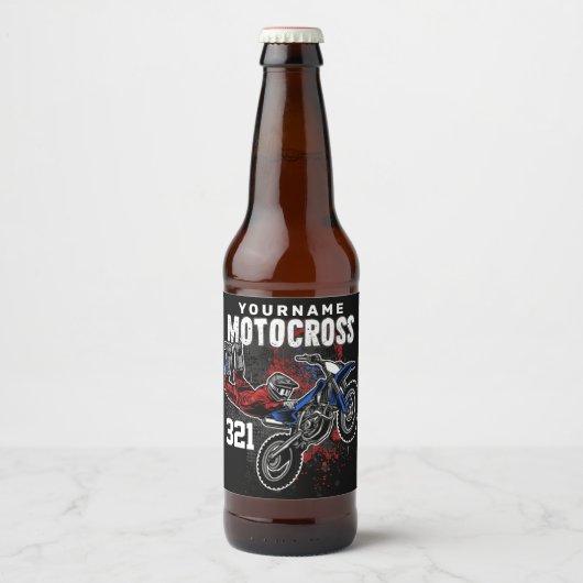 Persoonlijke Freestyle Motocross-racebeling FMX Tr Bier Etiket (Voorkant)