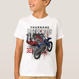 Persoonlijke Freestyle Motocross Racing FMX Tricks T-shirt