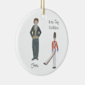 Persoonlijke Fritz/Solider/Flower Nutkraker Keramisch Ornament (Rechts)