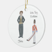 Persoonlijke Fritz/Solider/Flower Nutkraker Keramisch Ornament (Links)