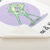 Persoonlijke Frog Koppel Sherpa Deken (3/4)