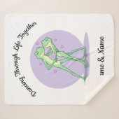 Persoonlijke Frog Koppel Sherpa Deken (Voorkant (horizontaal))