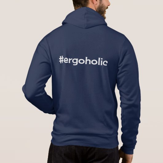 Persoonlijke front ergoholic hoodie (Achterkant)