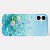 Persoonlijke Frutiger Aero Bloem Naam iPhone Hoes (Achterkant (horizontaal))