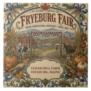 Persoonlijke Fryeburg Fair Sinds 1851 Maine Tegeltje
