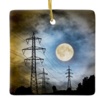 Persoonlijke Full Moon en Power Lines Kerstmis