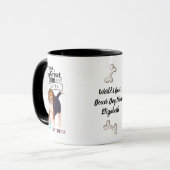 Persoonlijke FUN-fles voor de ALLERBESTE BEAGLE-HO Mok (Voorkant links)