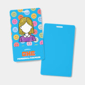 Persoonlijke Fun Pass-badge -- Toegang Eén Badge (Voor- en achterkant)