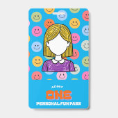 Persoonlijke Fun Pass-badge -- Toegang Eén Badge (Voorzijde)
