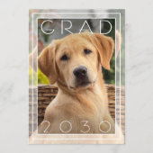 Persoonlijke Fun Puppy School Afstuderen Aankondiging (Voorkant)