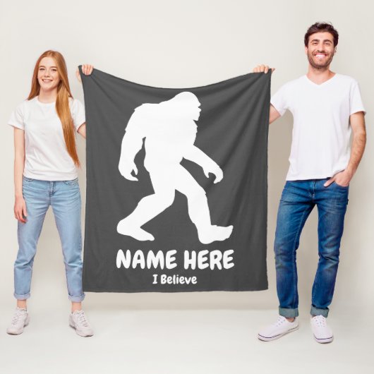 Persoonlijke Funny Bigfoot Sasquatch Blanket Fleece Deken (In situ)