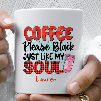 Persoonlijke Funny Black Alsjeblieft Coffee-Mok Koffiemok