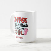 Persoonlijke Funny Black Alsjeblieft Coffee-Mok Koffiemok (Voorkant links)