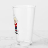 Persoonlijke Funny Cartoon Beer Guy Glas (Links)