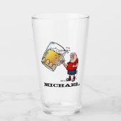 Persoonlijke Funny Cartoon Beer Guy Glas (Voorkant)