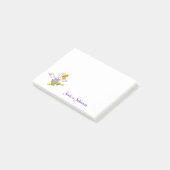 Persoonlijke Funny Cartoon Flying Duck-blocnote Post-it® Notes (Schuin)