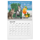 Persoonlijke Funny Cat Calendar Kalender (Feb 2027)