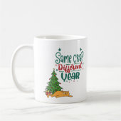 Persoonlijke Funny Cat Crap-kerstMok Koffiemok (Links)
