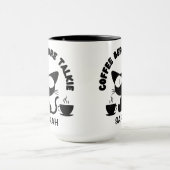 Persoonlijke Funny Cat en Coffee Quote Mok (Midden)