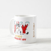 Persoonlijke Funny Cat Joy-kerstMok Koffiemok (Voorkant links)