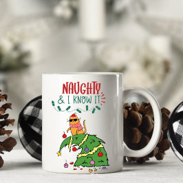 Persoonlijke Funny Cat Kerstmis Mok