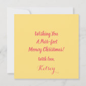 Persoonlijke Funny Cat Lovers Meowy Kerstmis (Achterkant)