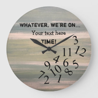 Persoonlijke Funny Clock met Jumked Numbers Grote Klok