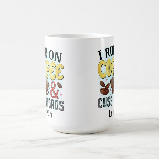 Persoonlijke Funny Cuss Words Coffee Mok (Center)