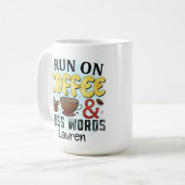 Persoonlijke Funny Cuss Words Coffee Mok (Voorkant links)