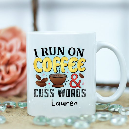 Persoonlijke Funny Cuss Words Coffee Mok