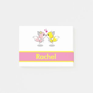 Persoonlijke Funny Cute Fox Post-it® Notes