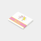 Persoonlijke Funny Cute Fox Post-it® Notes (Schuin)