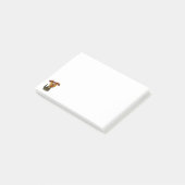 Persoonlijke Funny Dog Cartoon Post-it Notes (Schuin)