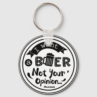 Persoonlijke Funny Drink Sleutelhanger van bier