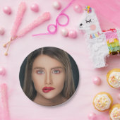 Persoonlijke Funny Face Selfie Papieren Bordje (Feest)