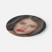 Persoonlijke Funny Face Selfie Papieren Bordje (Gekanteld)