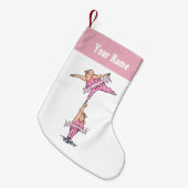 Persoonlijke Funny Fat-jongens in roze tutus Kleine Kerstsok (Voorkant (Hangend))