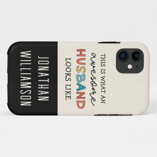 Persoonlijke Funny Geweldige Husband Gifts Case-Mate iPhone Case (Achterkant (horizontaal))