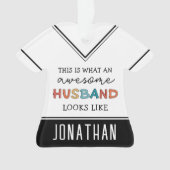 Persoonlijke Funny Geweldige Husband Gifts Ornament (voorkant)