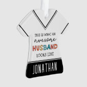 Persoonlijke Funny Geweldige Husband Gifts Ornament (voorkant)
