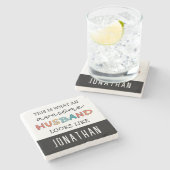 Persoonlijke Funny Geweldige Husband Gifts Stenen Onderzetter (Zijkant)