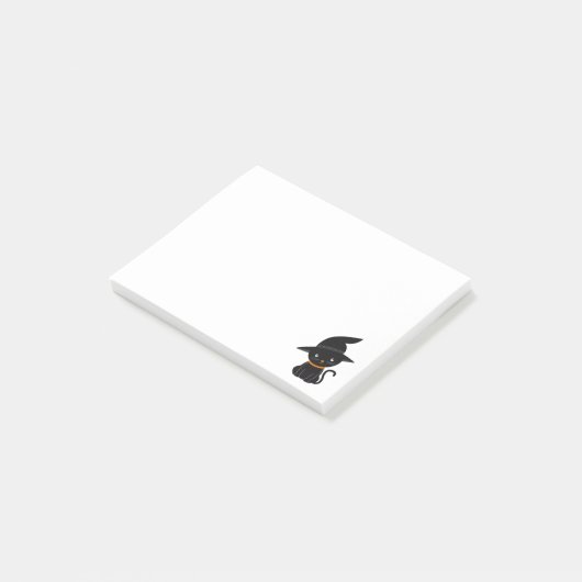 Persoonlijke Funny Halloween Cat Post-it® Notes (Schuin)