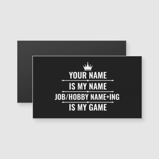 Persoonlijke Funny Job en Hobby Name (Voorkant / Achterkant)