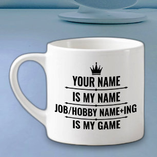 Persoonlijke Funny Job en Hobby Name Espresso Kop