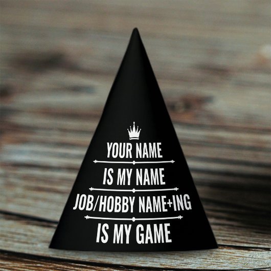 Persoonlijke Funny Job en Hobby Name Feesthoedjes