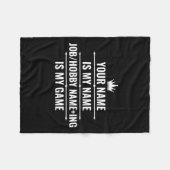 Persoonlijke Funny Job en Hobby Name Fleece Deken (Voorkant (Horizontaal))